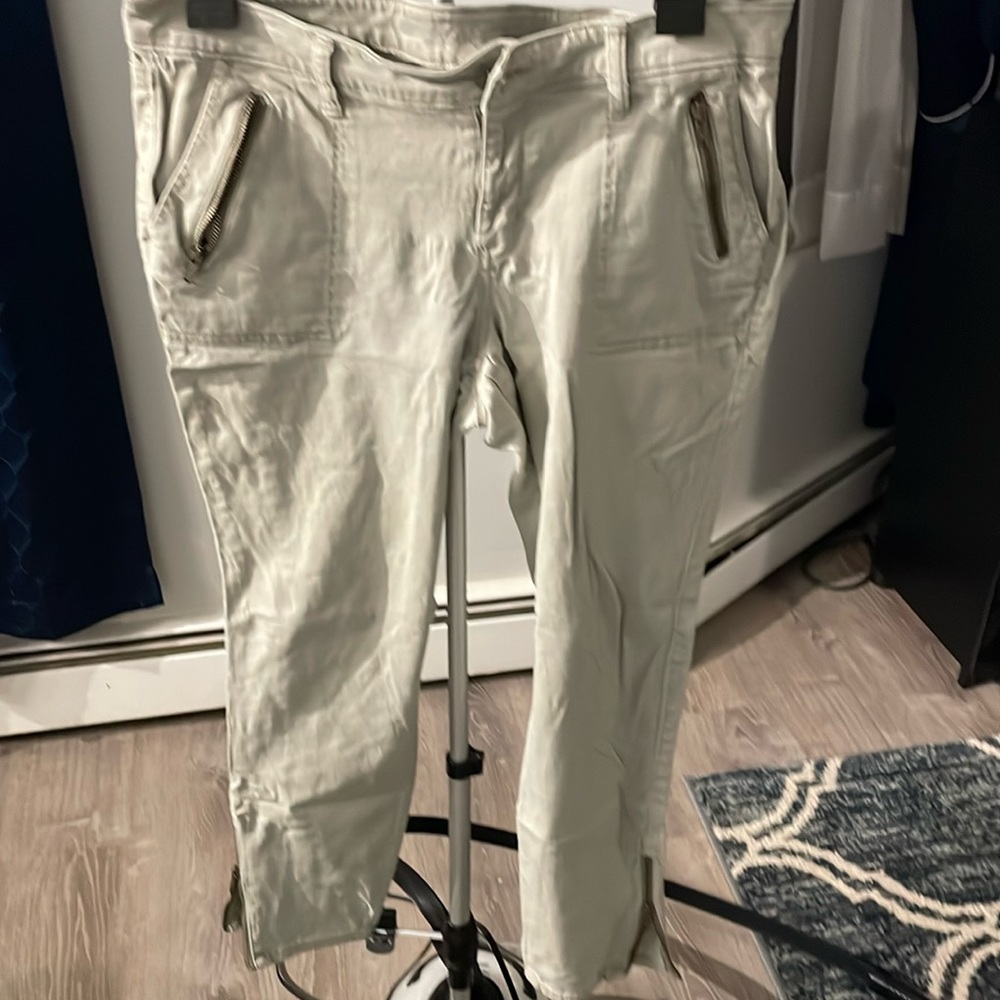 Old twill rockstar zippered skinny pants